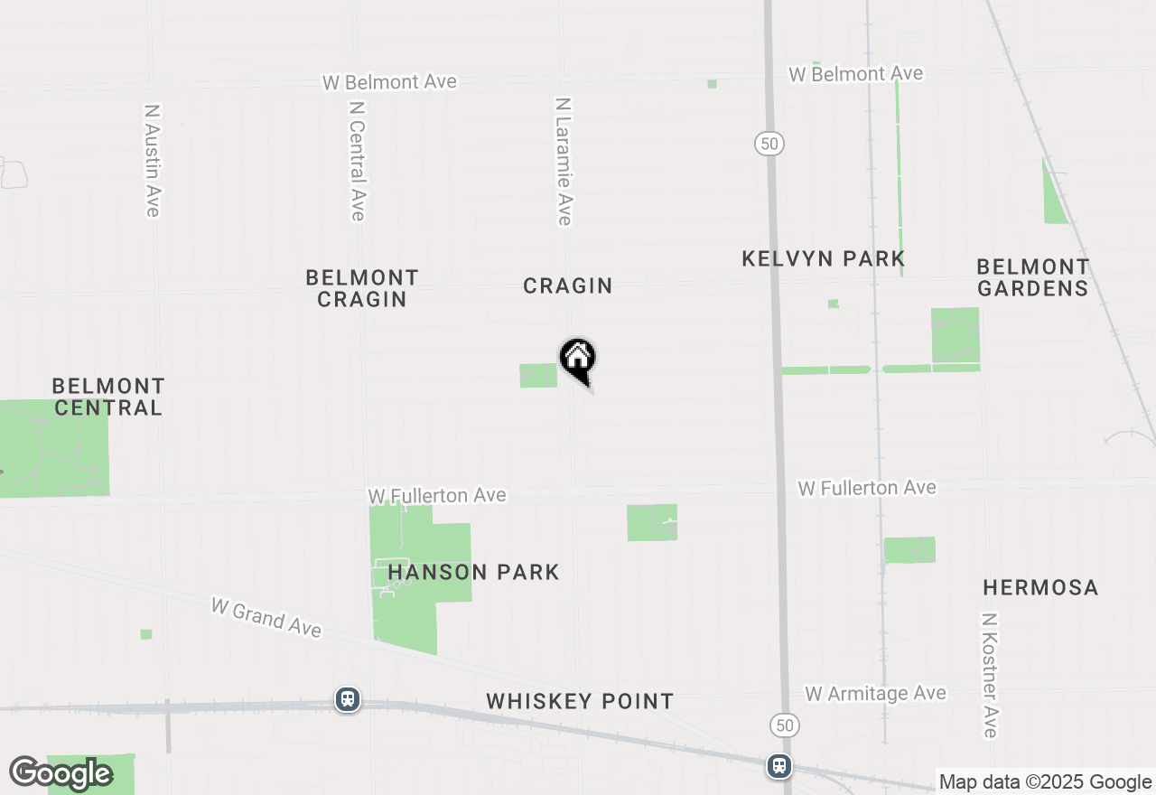 Map of 2551 N Laramie Avenue #3N, Chicago, IL 60639