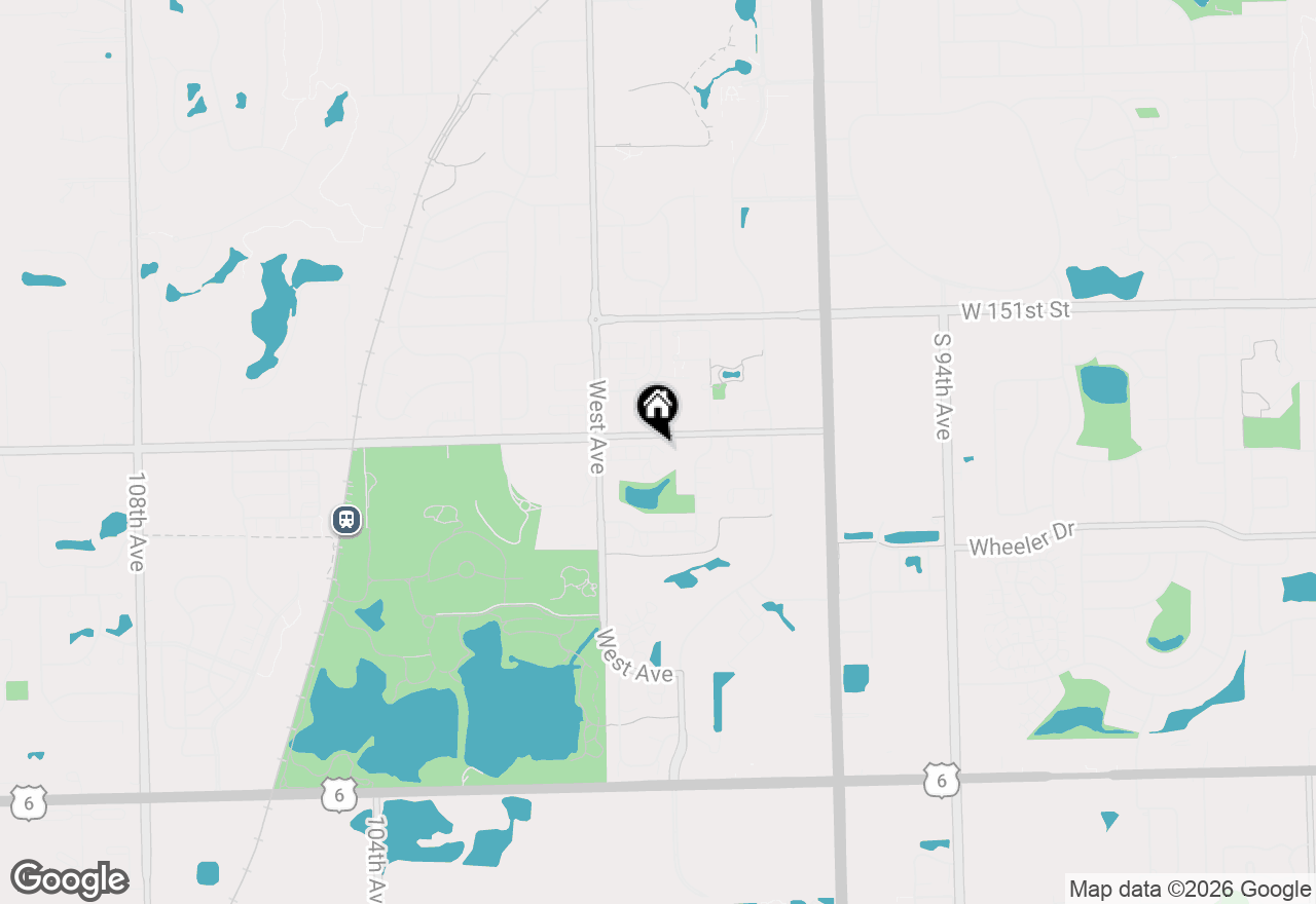 Map of 9906 Shady Lane #3SW, Orland Park, IL 60462
