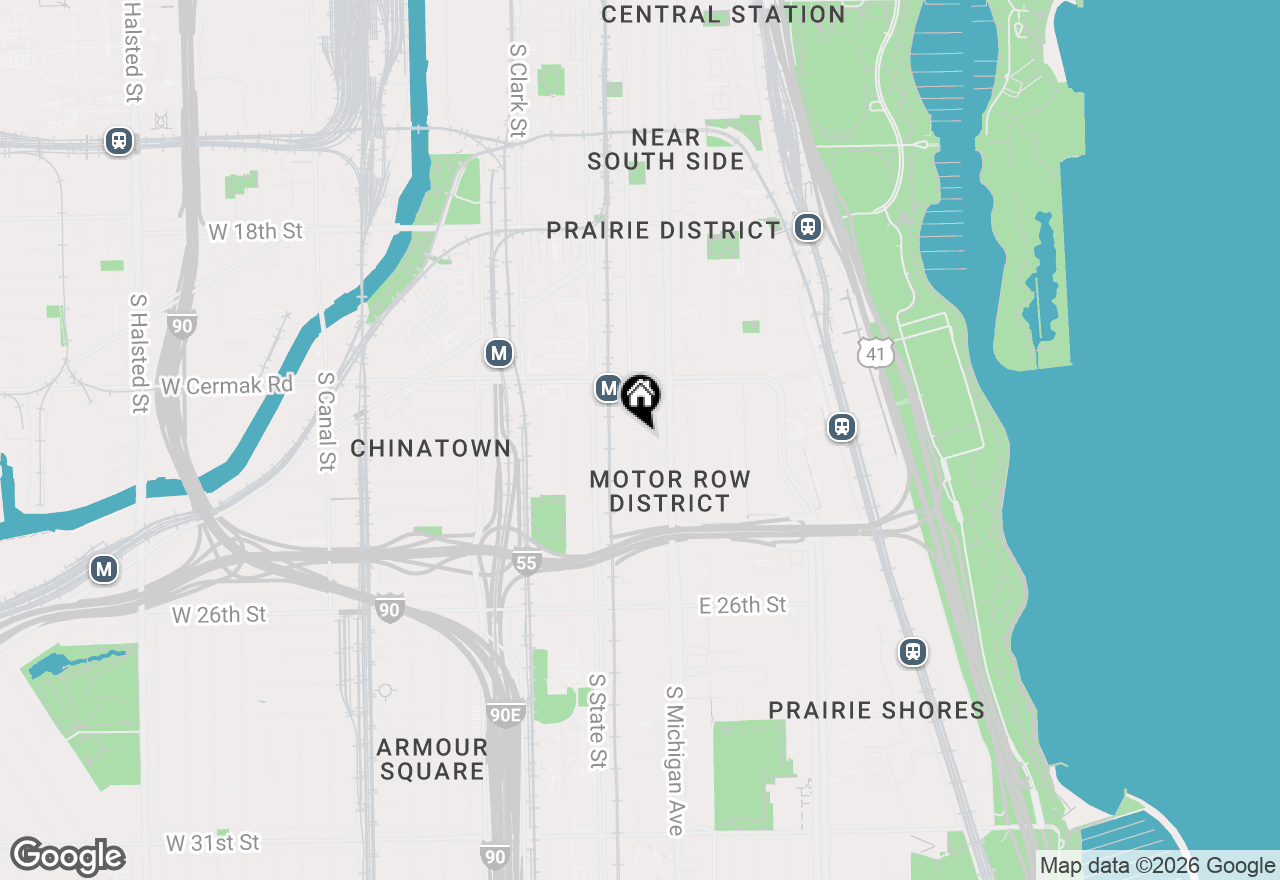 Map of 45 E 23rd Street, Chicago, IL 60616