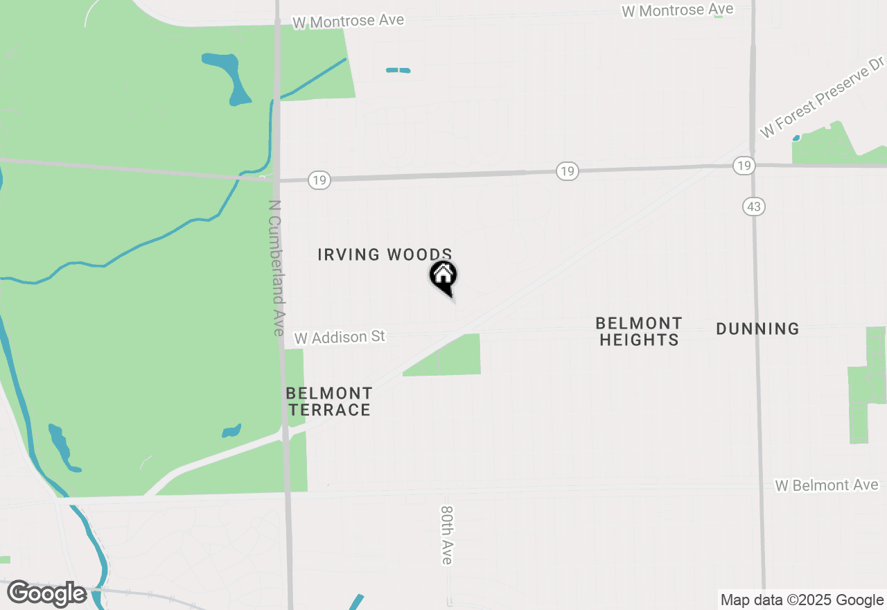 Map of 3643 N Pacific Avenue, Chicago, IL 60634