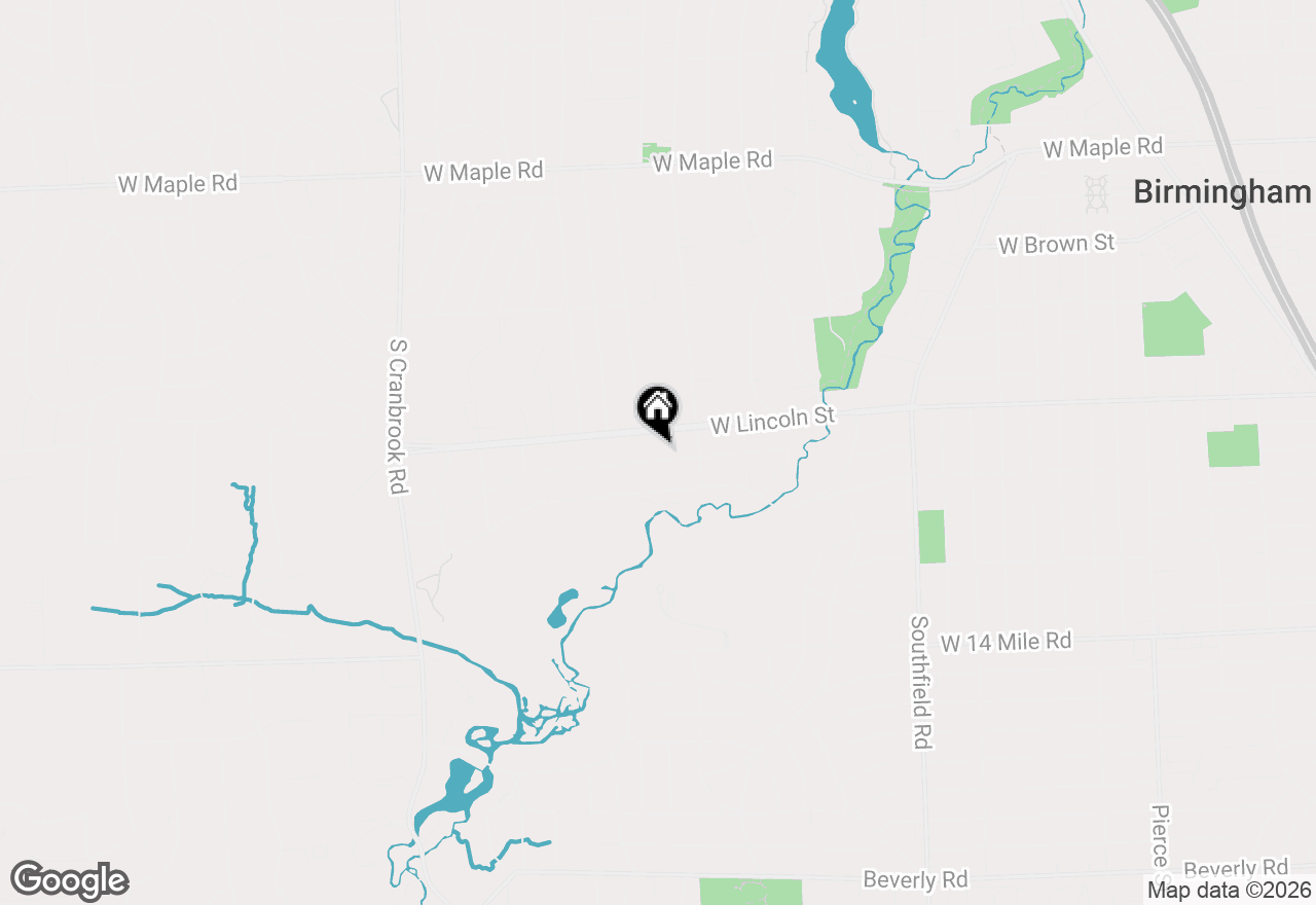 Map of 1754 Fairway Drive, Birmingham, MI 48009
