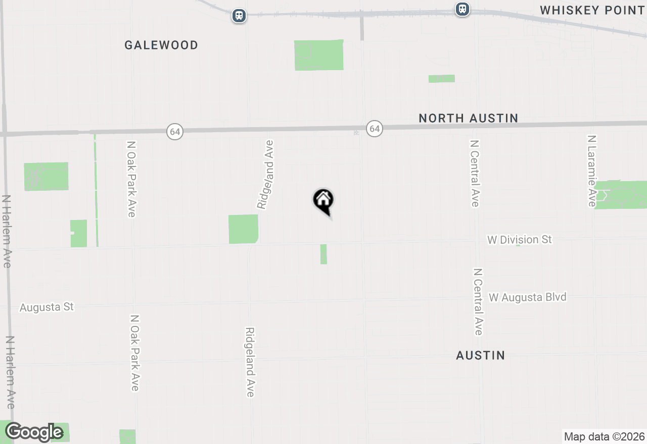 Map of 936 N Hayes Avenue, Oak Park, IL 60302