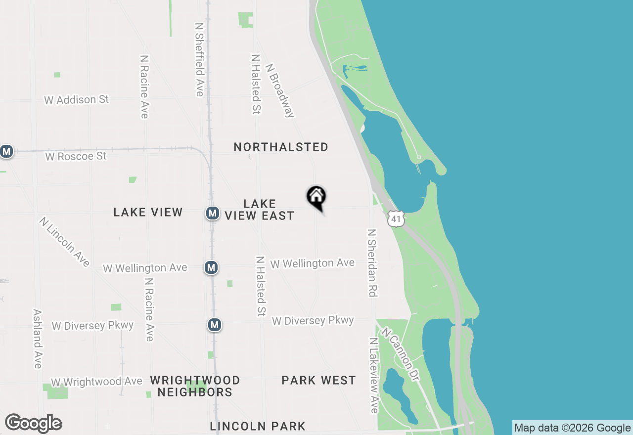 Map of 3161 N Broadway Street, Chicago, IL 60657