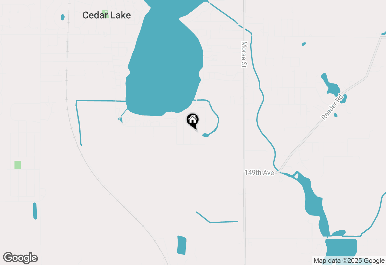 Map of 14717 Lee Street, Cedar Lake, IN 46303