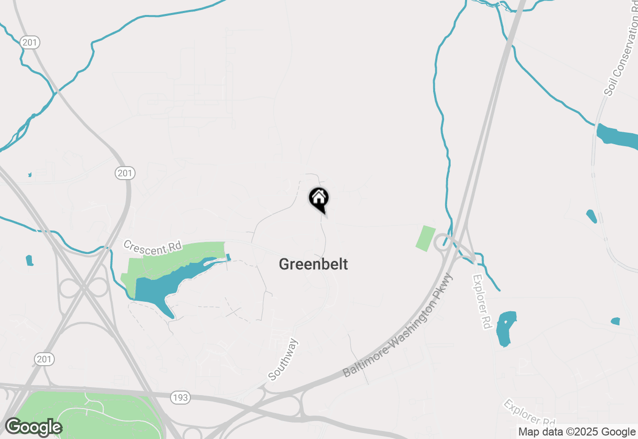 Map of 10 Hillside Road, Greenbelt, MD 20770