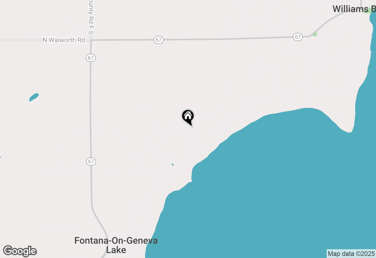 Map of N2021 N Lakeshore Dr, Fontana, WI 53125