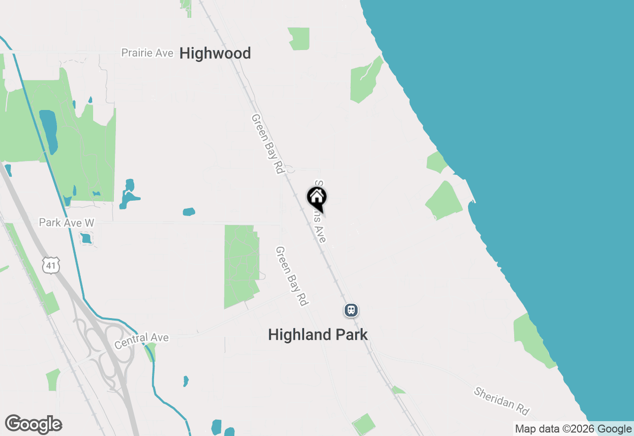 Map of 2020 St. Johns Avenue #208, Highland Park, IL 60035