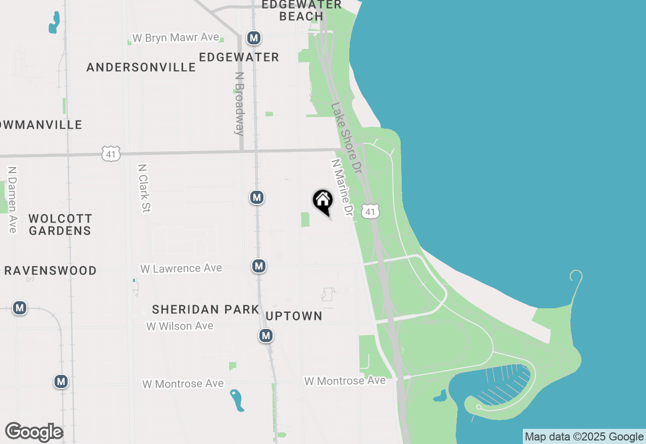 Map of 910 W Ainslie Street #4W, Chicago, IL 60640