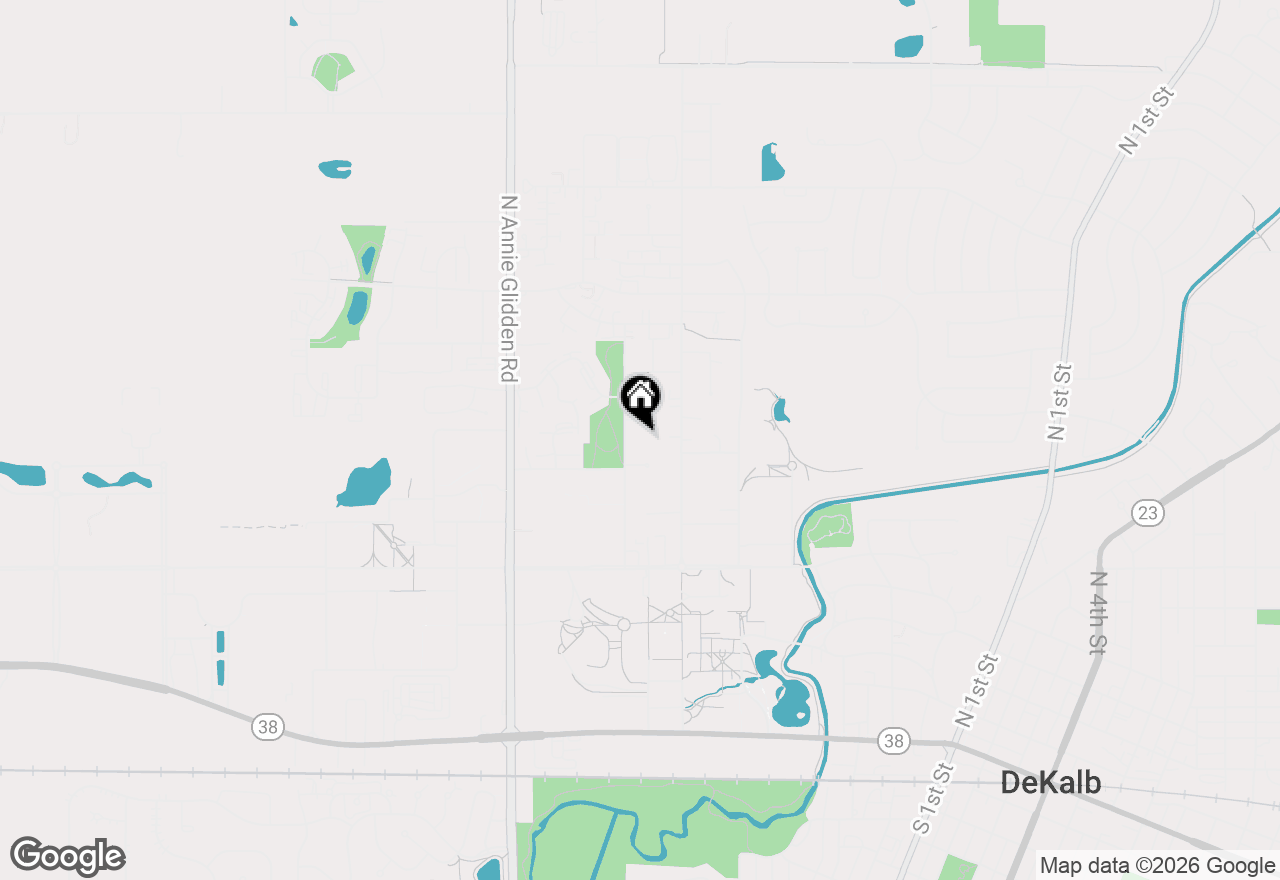Map of 612 Russell Road, Dekalb, IL 60115