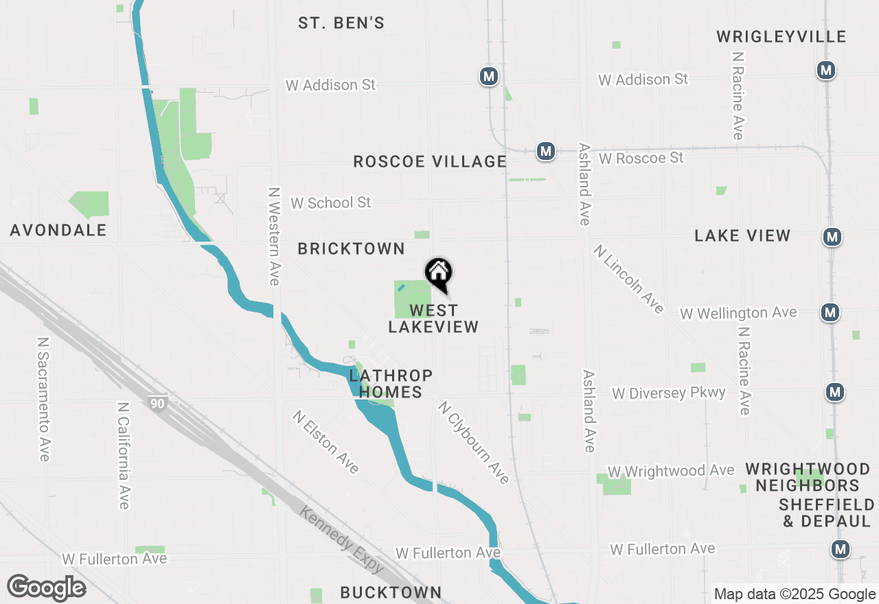 Map of 1949 W Nelson Street #1E, Chicago, IL 60657