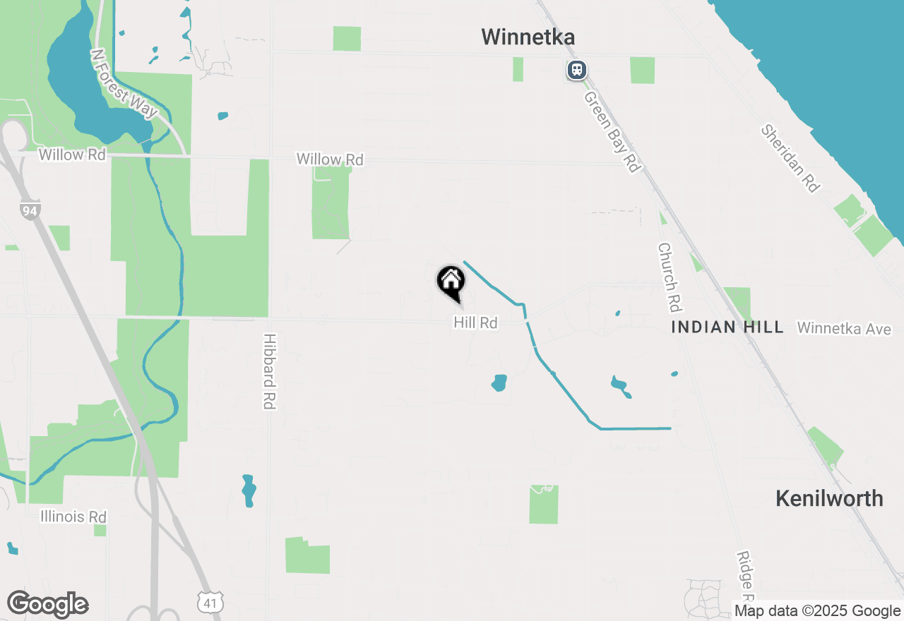 Map of 969 Hill Road, Winnetka, IL 60093
