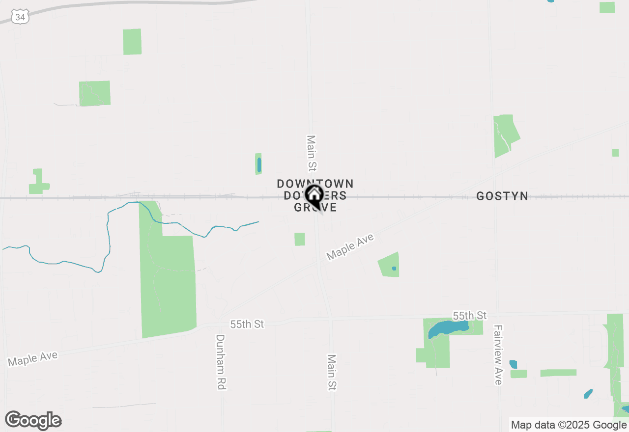 Map of 5120 Main Street, Downers Grove, IL 60515