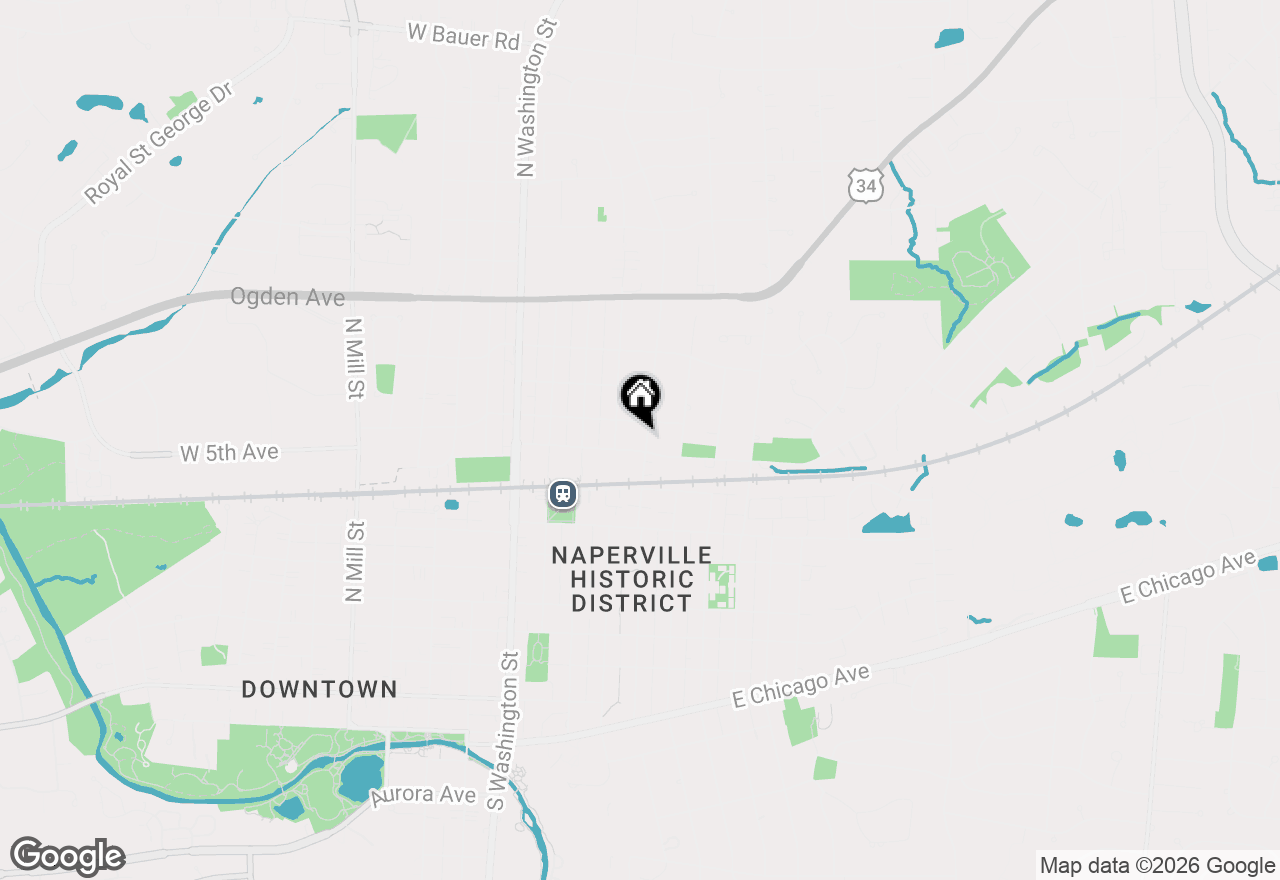 Map of 515 N Loomis Street #3, Naperville, IL 60563