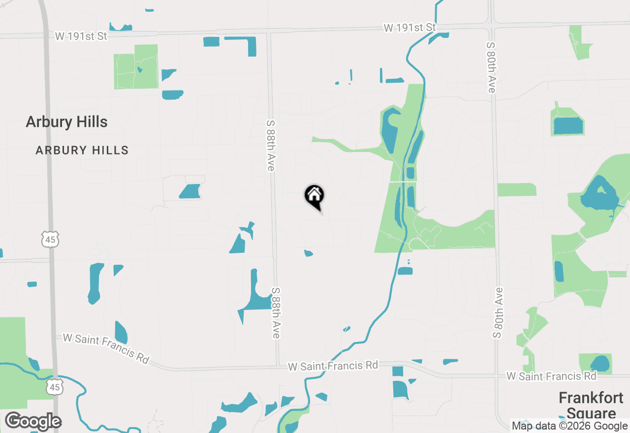 Map of 8632 Monaghan Drive, Tinley Park, IL 60487