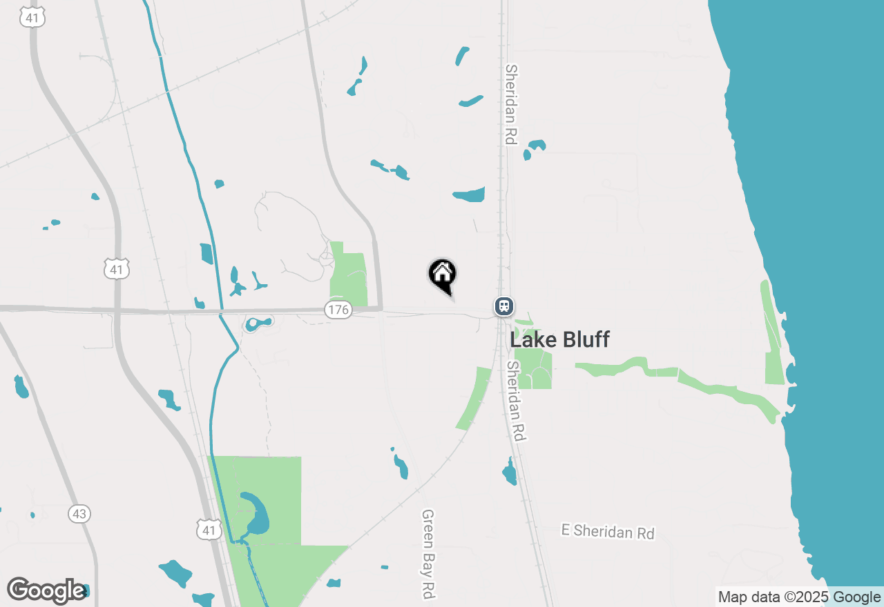 Map of 186 W Scranton Avenue, Lake Bluff, IL 60044