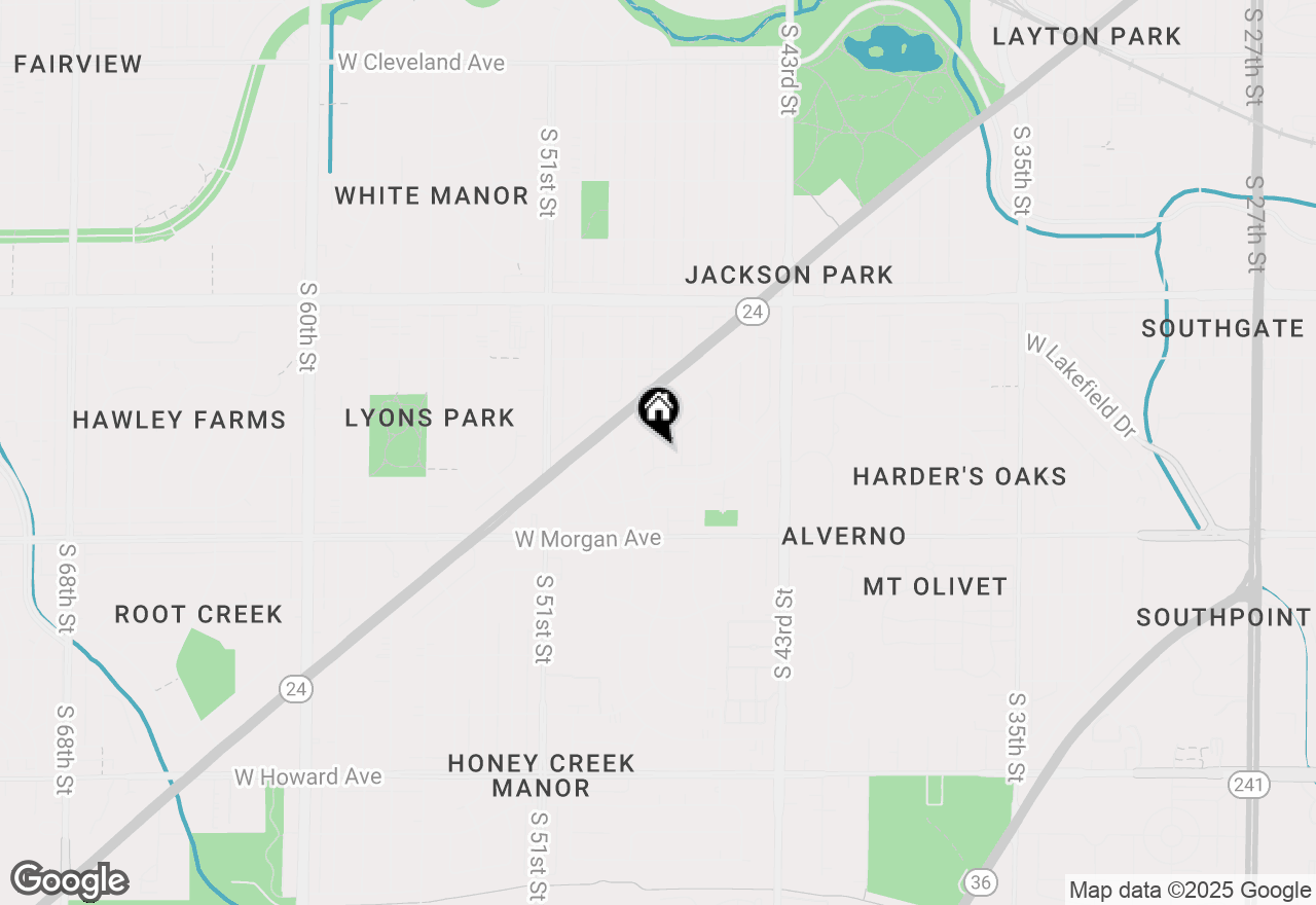 Map of 3347 S 47th St, Greenfield, WI 53219