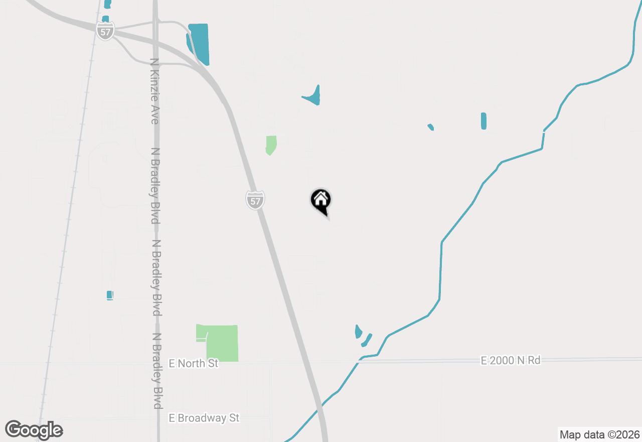 Map of 973 Cardinal Drive, Bradley, IL 60915