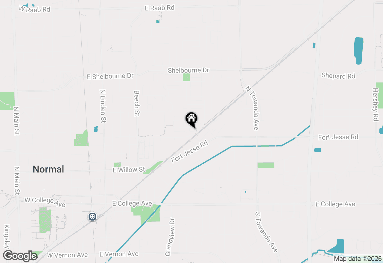 Map of 1102 Tanger Cc Court, Normal, IL 61761