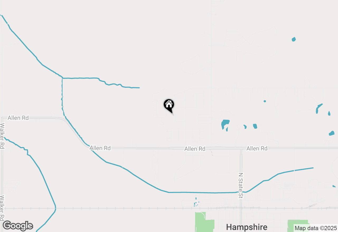 Map of 805 Briar Glen Court, Hampshire, IL 60140