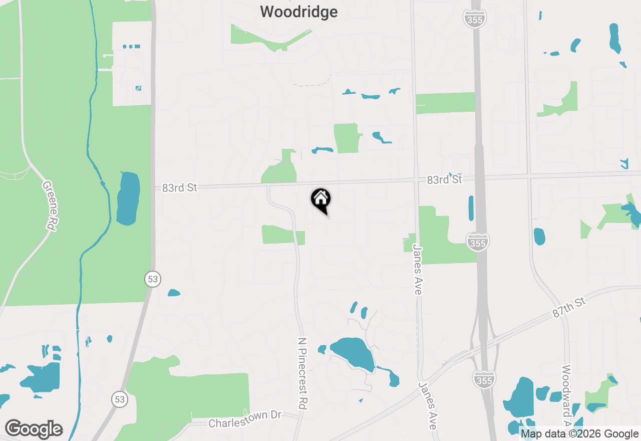 Map of 8348 Adbeth Avenue, Woodridge, IL 60517