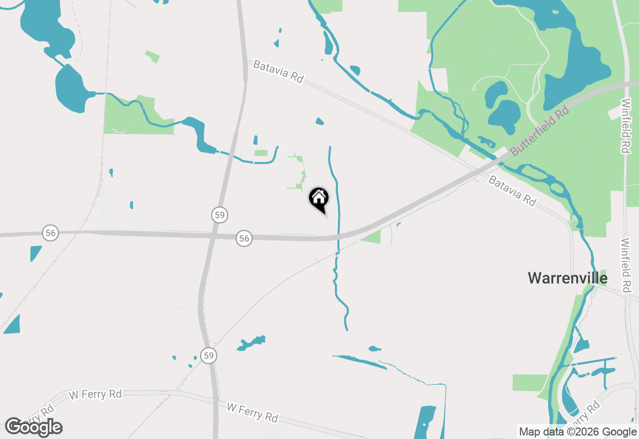 Map of 29W388 White Oak Drive, Warrenville, IL 60555
