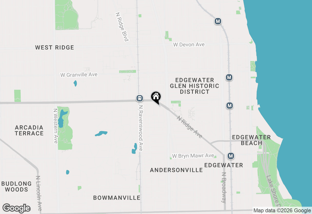 Map of 5950 N Paulina Street #3E, Chicago, IL 60660