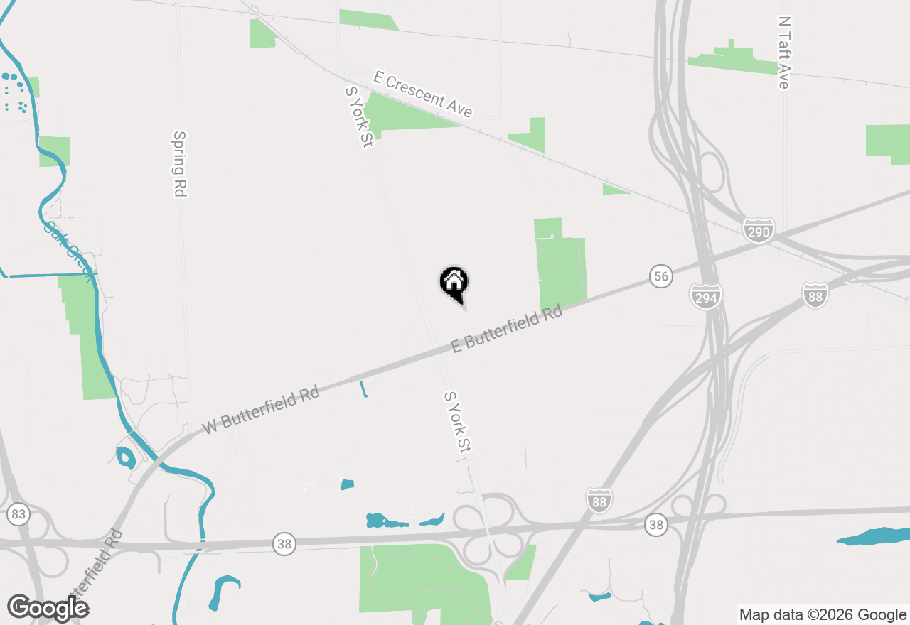 Map of 909 S Cambridge Avenue, Elmhurst, IL 60126