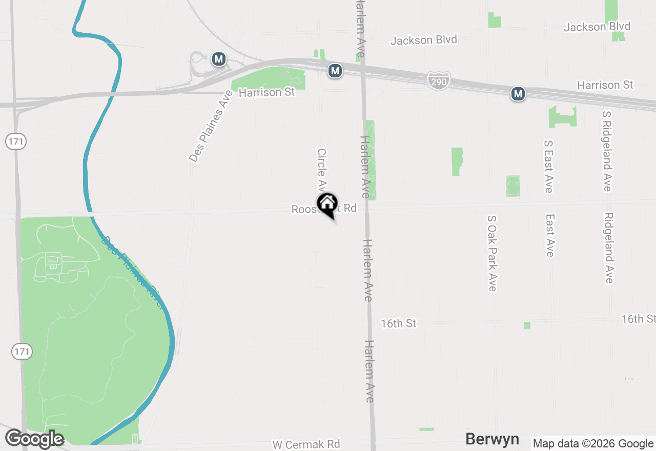 Map of 1226 Circle Avenue, Forest Park, IL 60130