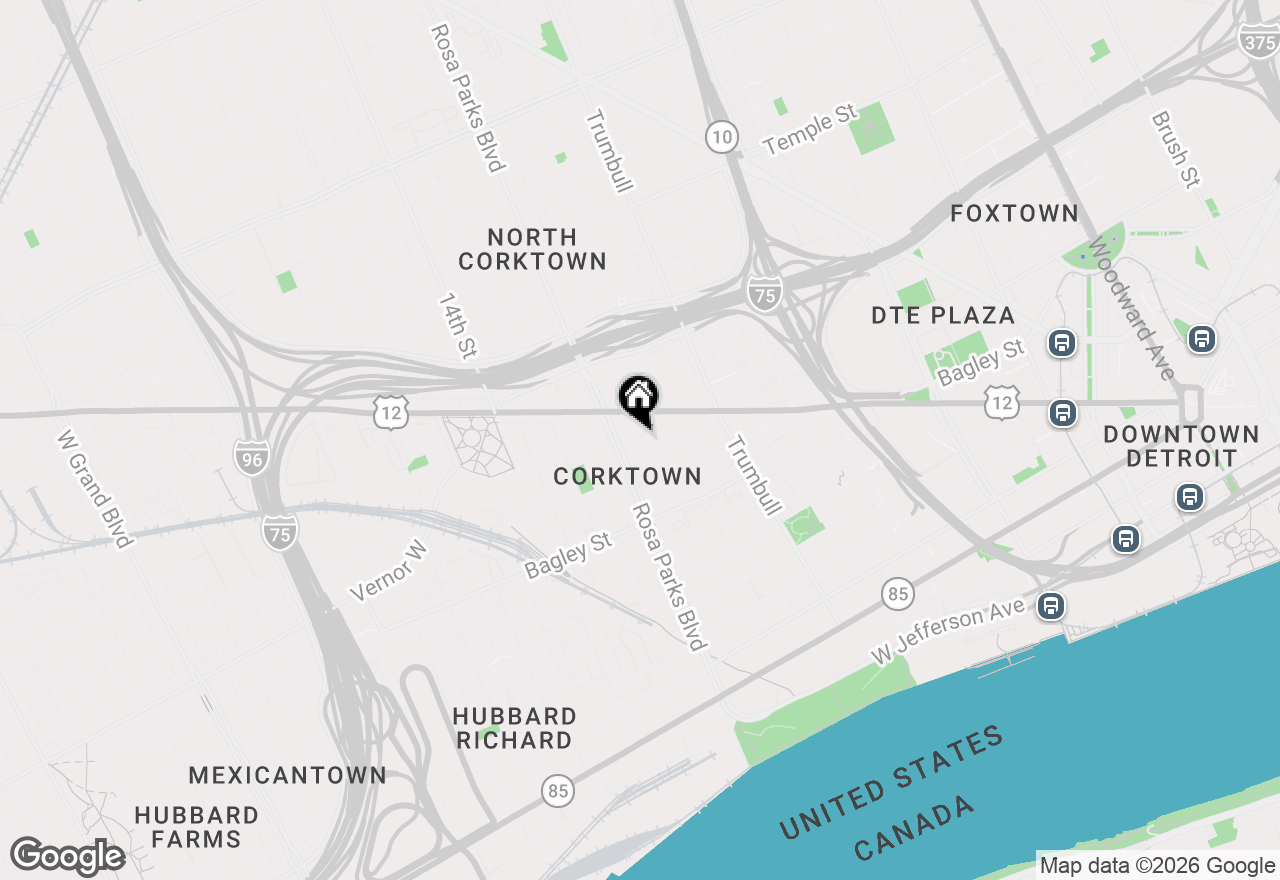 Map of 2037 11th Street #9, Detroit, MI 48216
