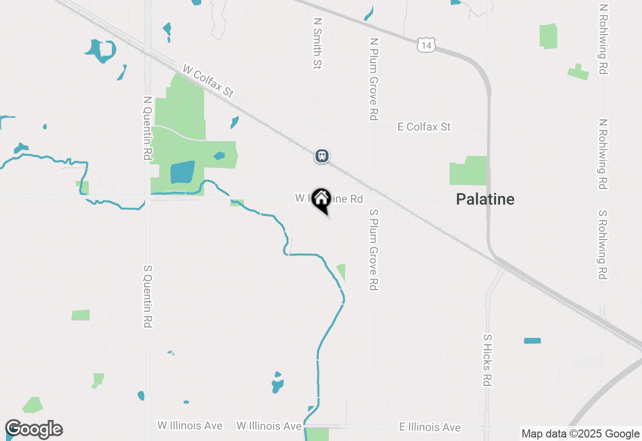 Map of 50 S Greeley Street #204, Palatine, IL 60067