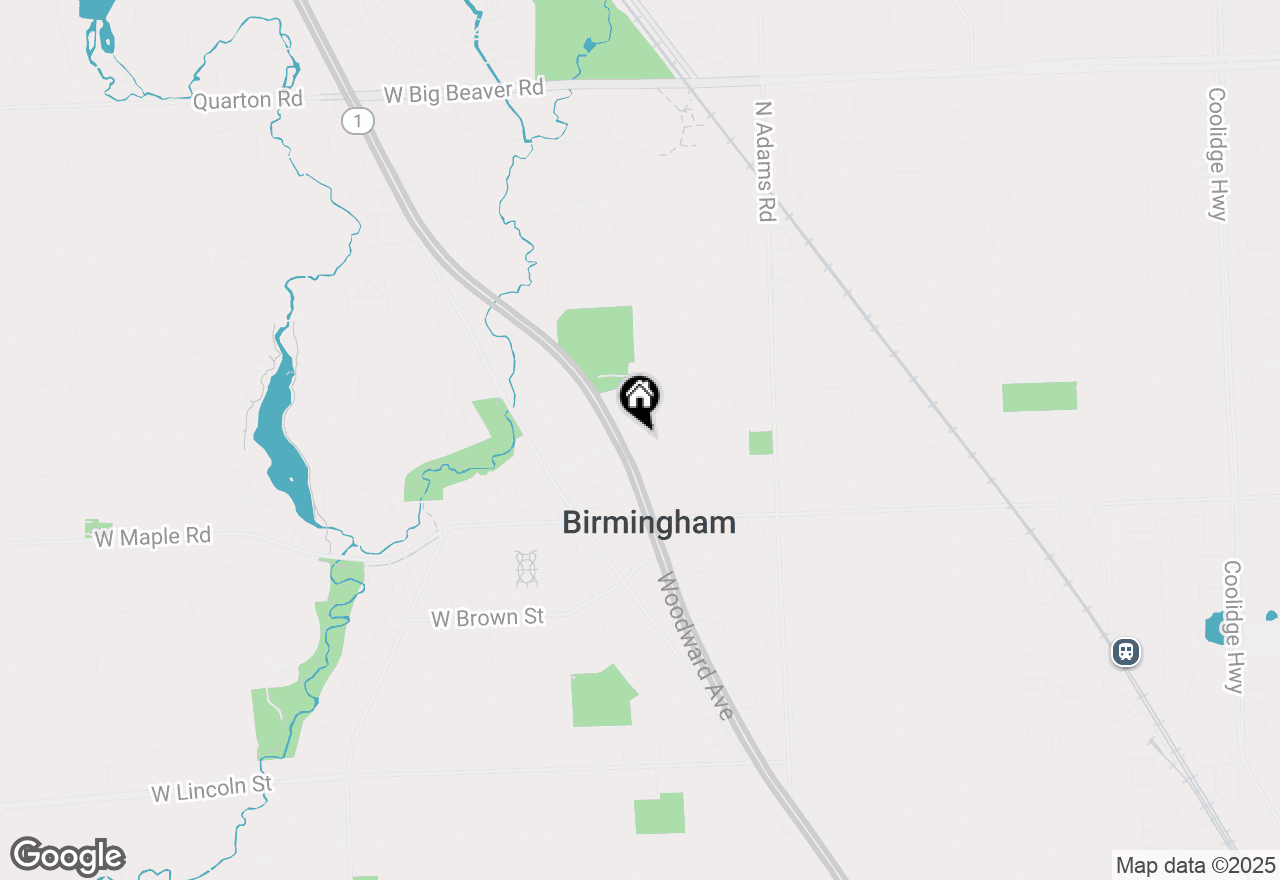 Map of 524 Oakland Avenue, Birmingham, MI 48009