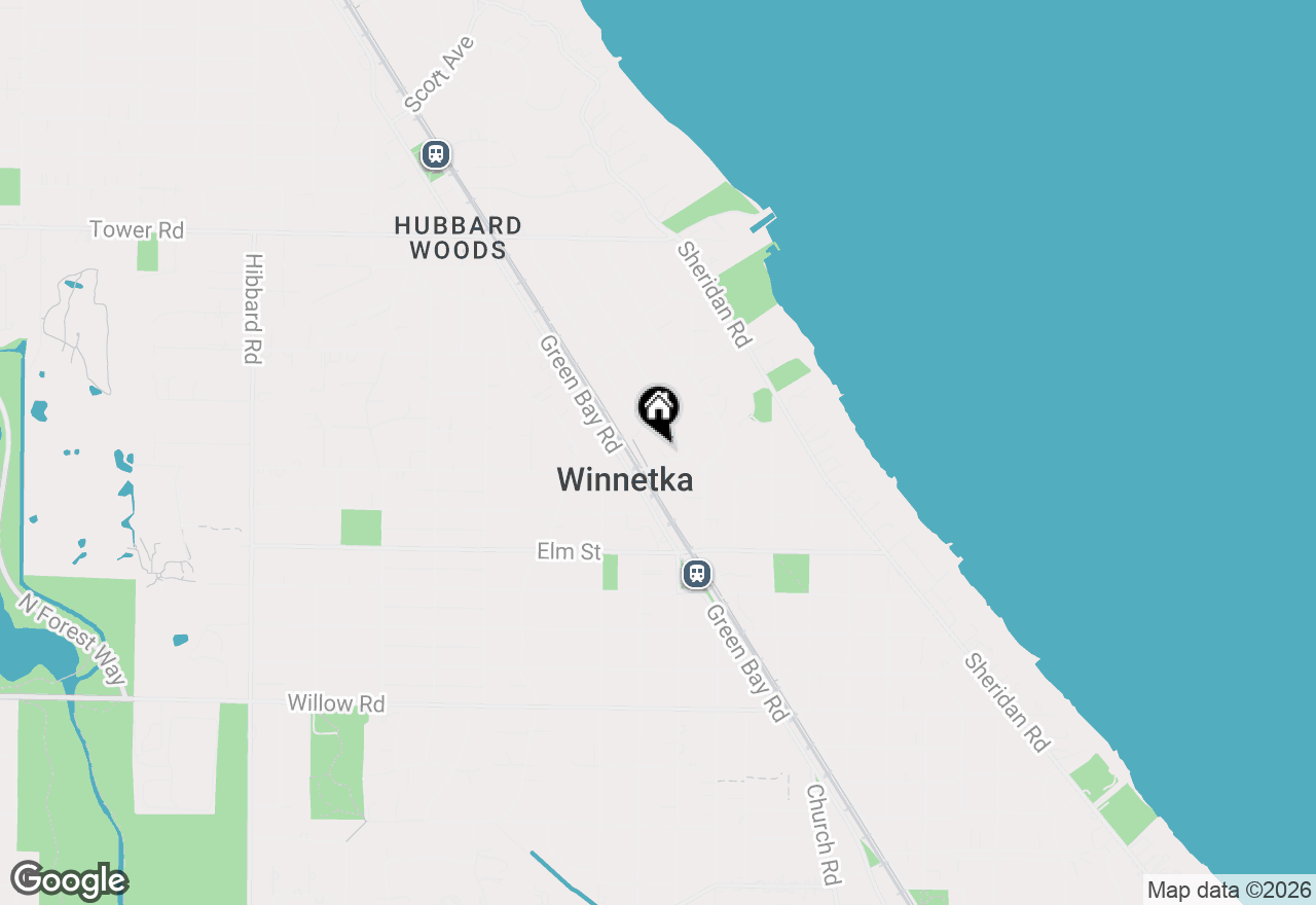 Map of 797 Pine Street, Winnetka, IL 60093