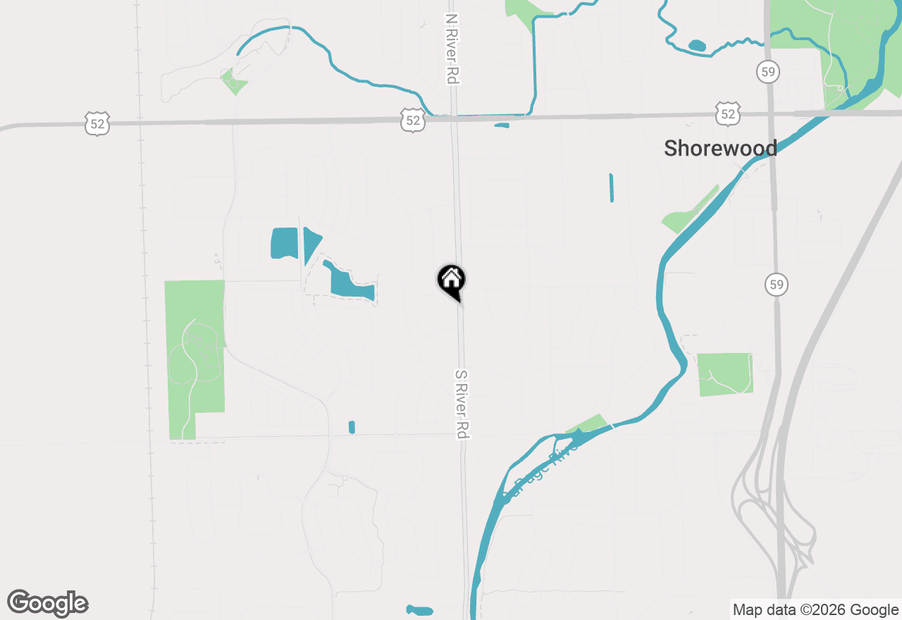 Map of 604 Hampton Court, Shorewood, IL 60404