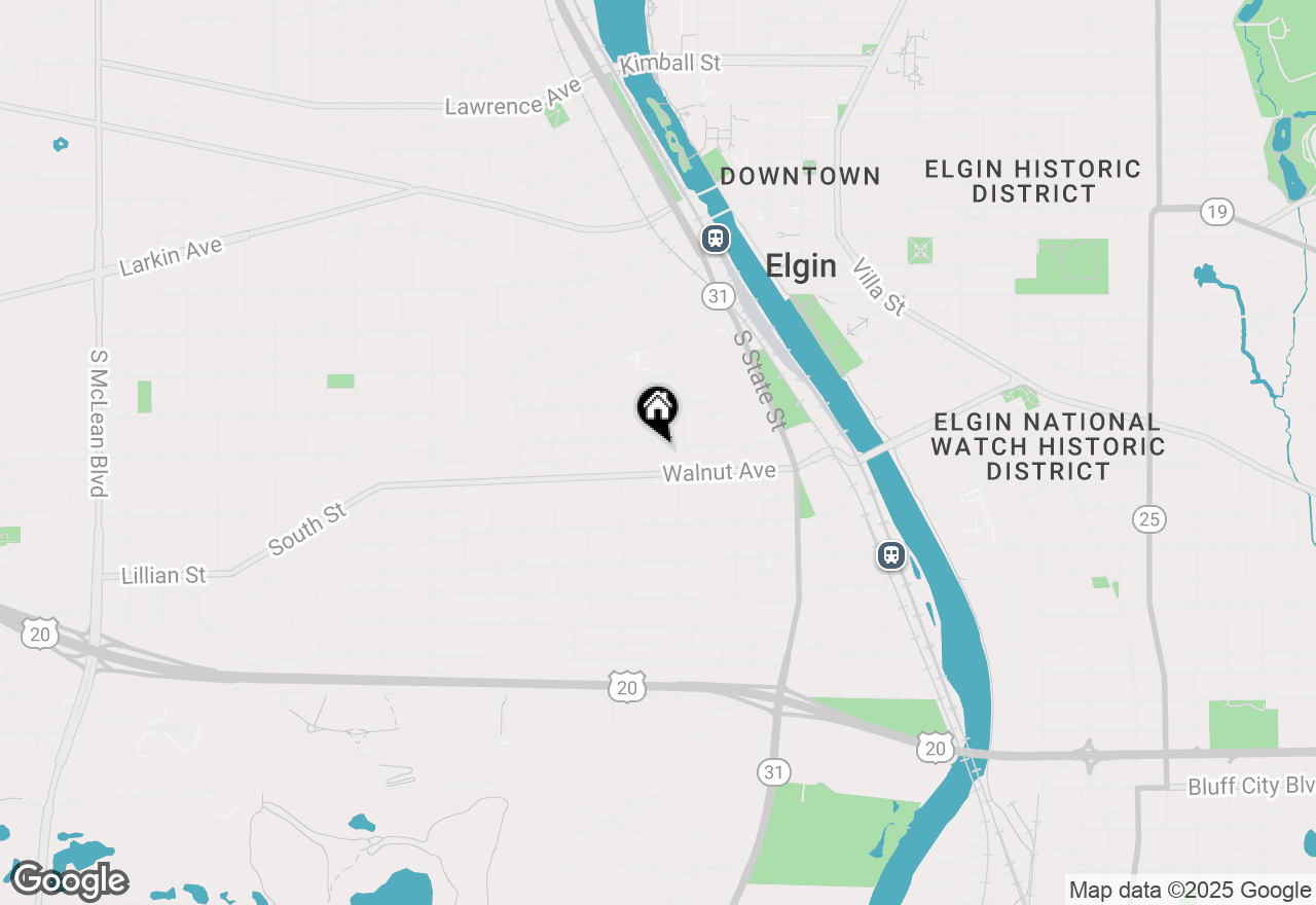 Map of 261 Perry Street, Elgin, IL 60123