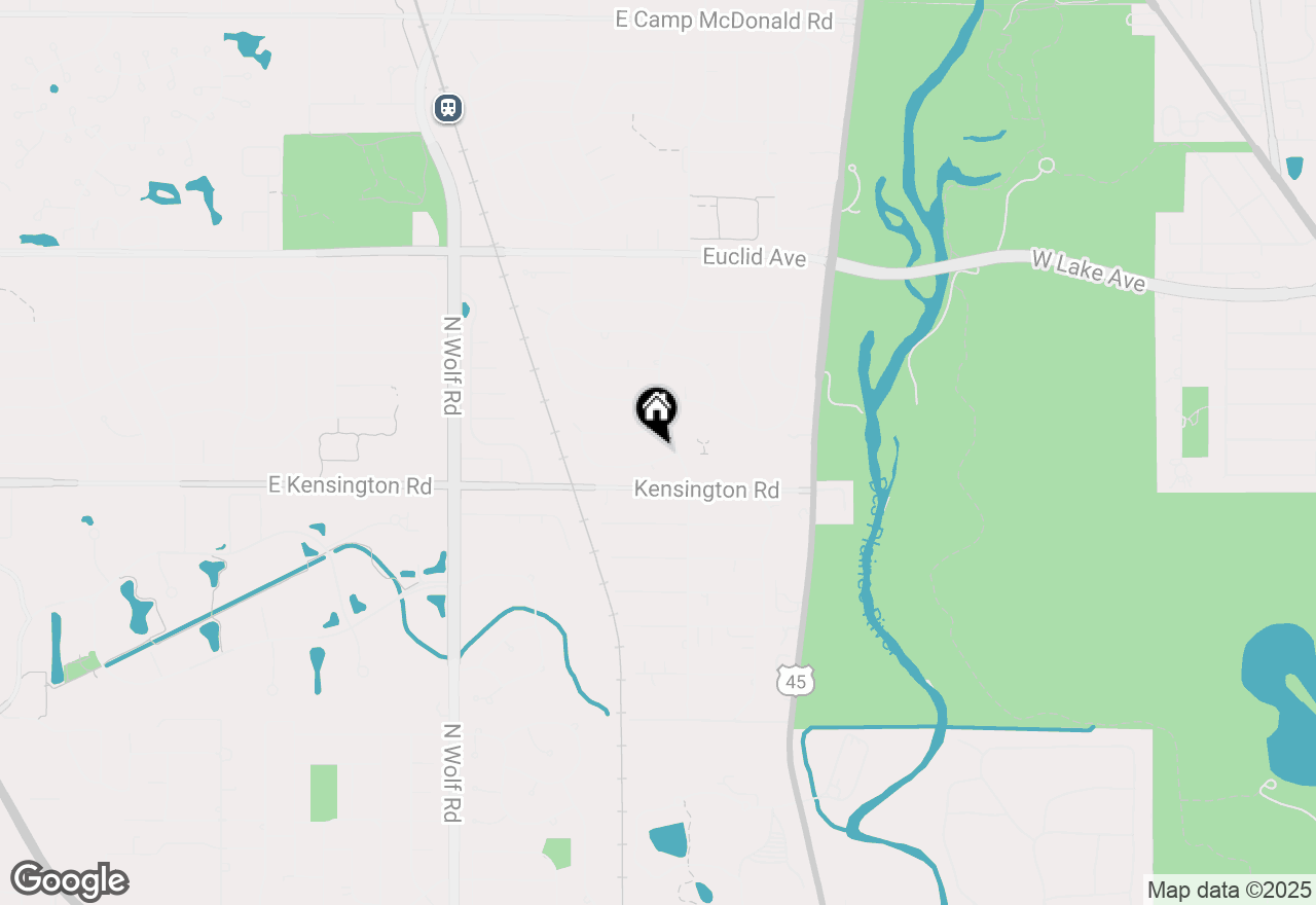 Map of 1834 E Boulder Drive, Mount Prospect, IL 60056