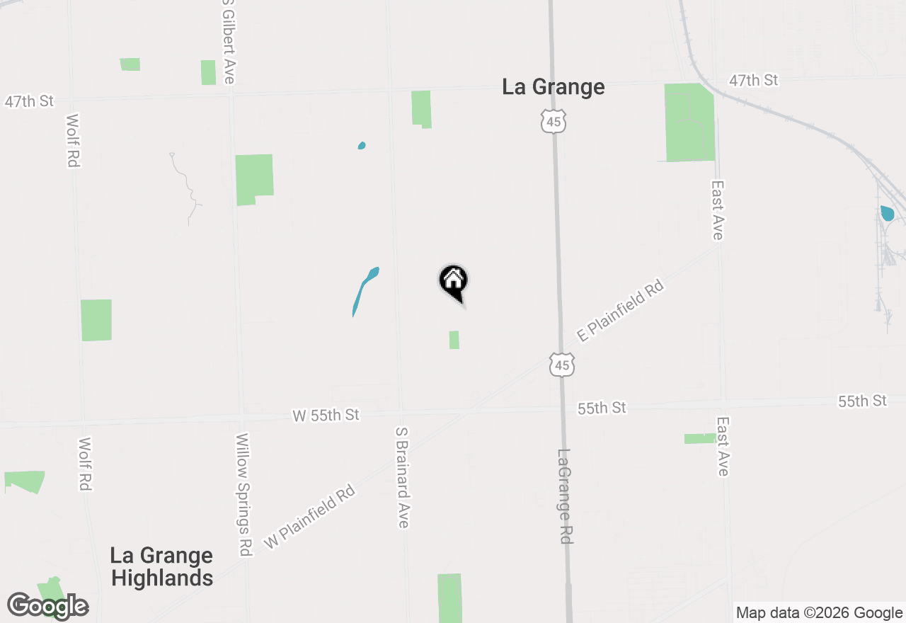 Map of 1024 S Spring Avenue, La Grange, IL 60525