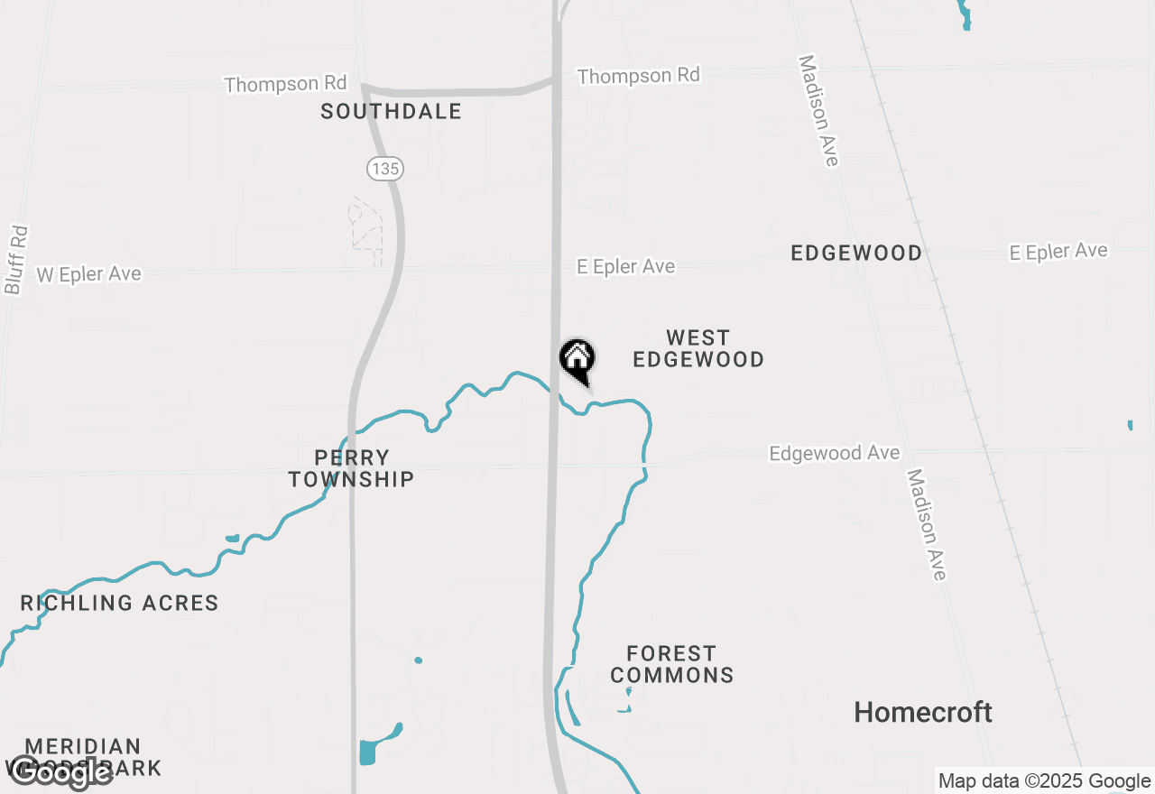 Map of 5408 Singleton Street, Indianapolis, IN 46227