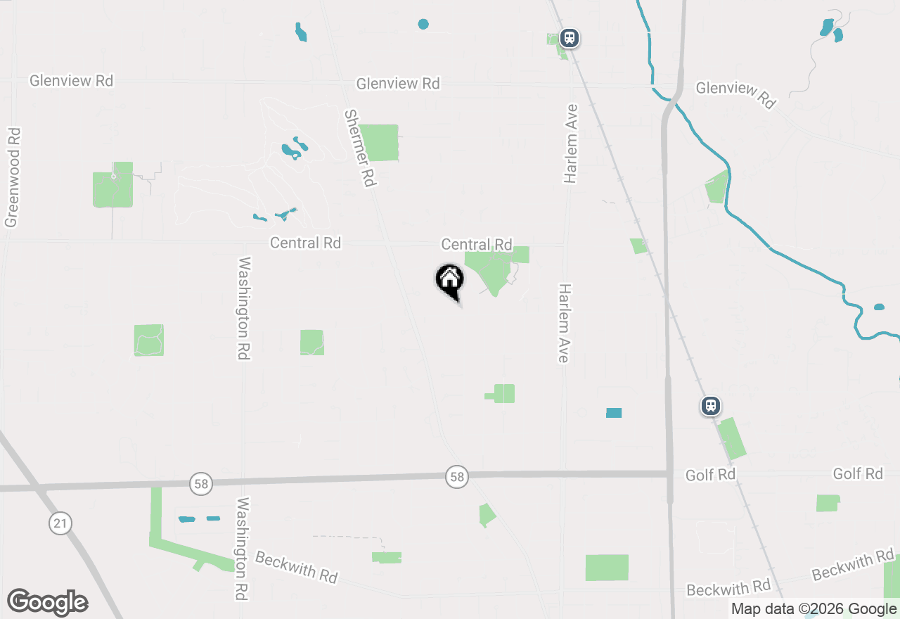 Map of 2142 Harrison Street, Glenview, IL 60025