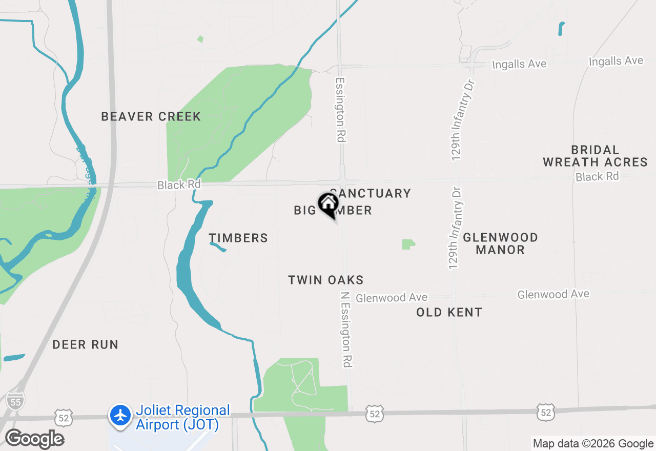 Map of 639 Big Timber Drive #D, Joliet, IL 60431