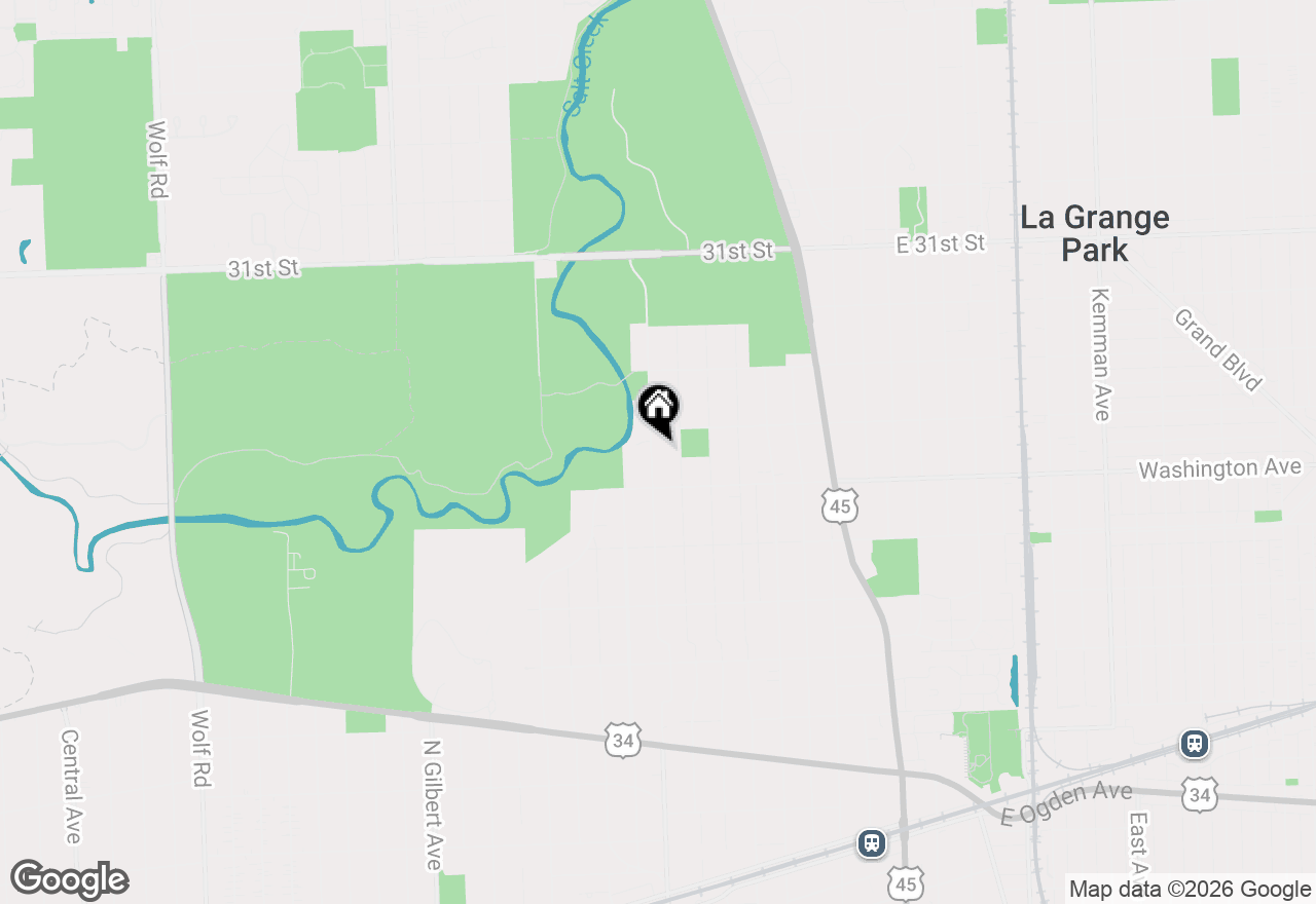 Map of 729 N Brainard Avenue, La Grange Park, IL 60526