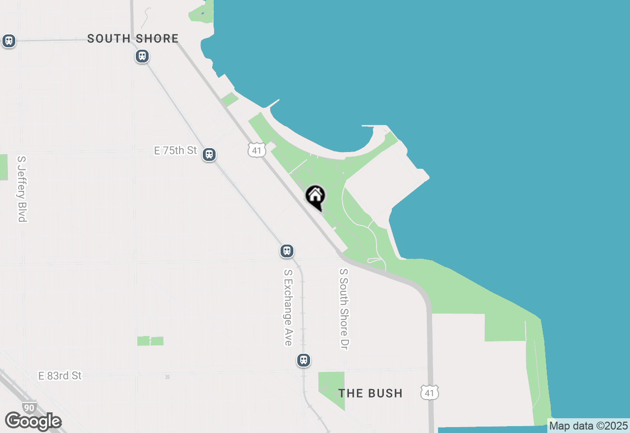Map of 7817 S South Shore Drive #2E, Chicago, IL 60649