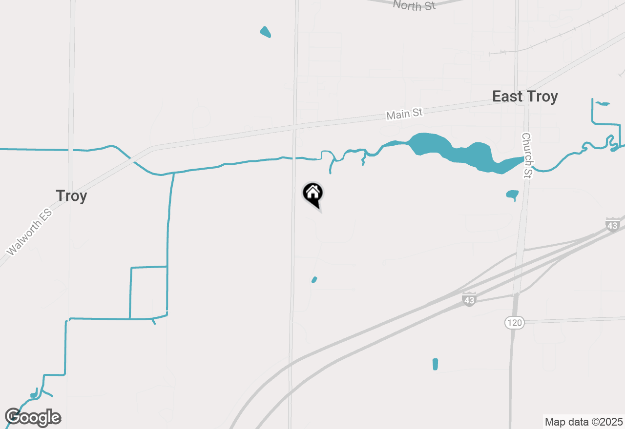 Map of W2470 Troy Hill Ln, East Troy, WI 53120