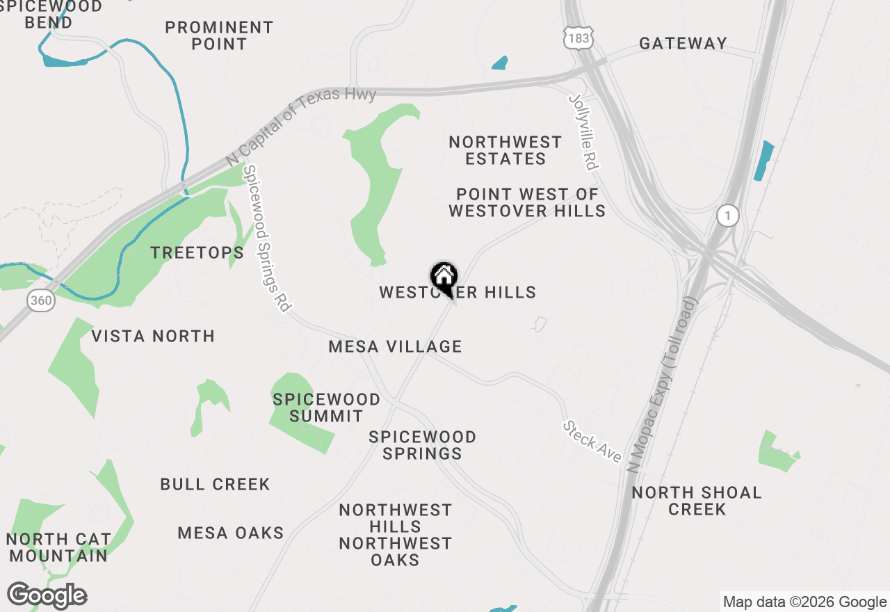 Map of 8401 Greenflint Ln #A & B, Austin, TX 78759