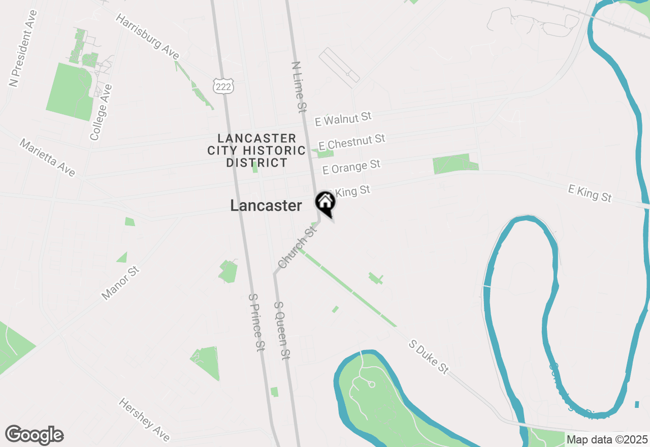 Map of 307 S Lime Street, Lancaster, PA 17602