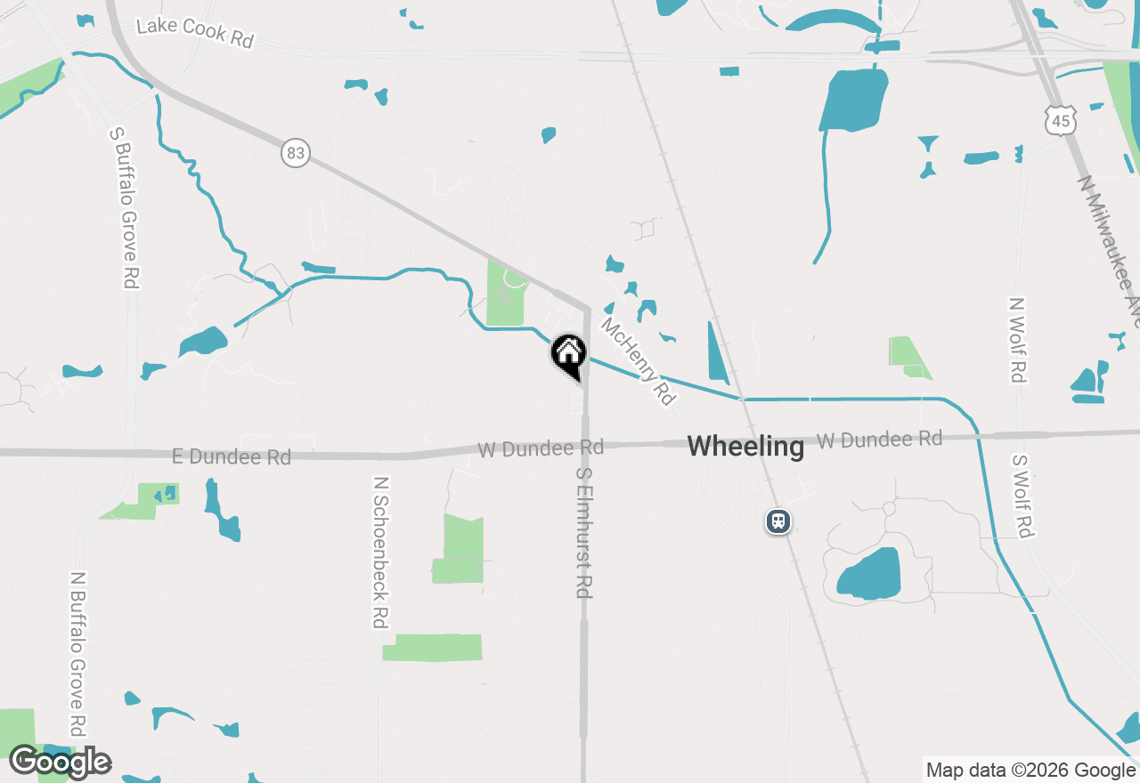 Map of 813 Valley Stream Drive #D, Wheeling, IL 60090