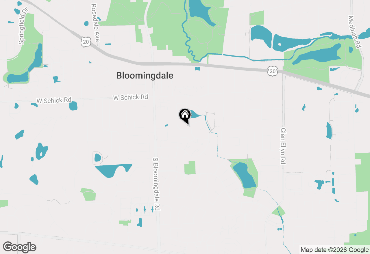 Map of 205 Cambridge Lane, Bloomingdale, IL 60108
