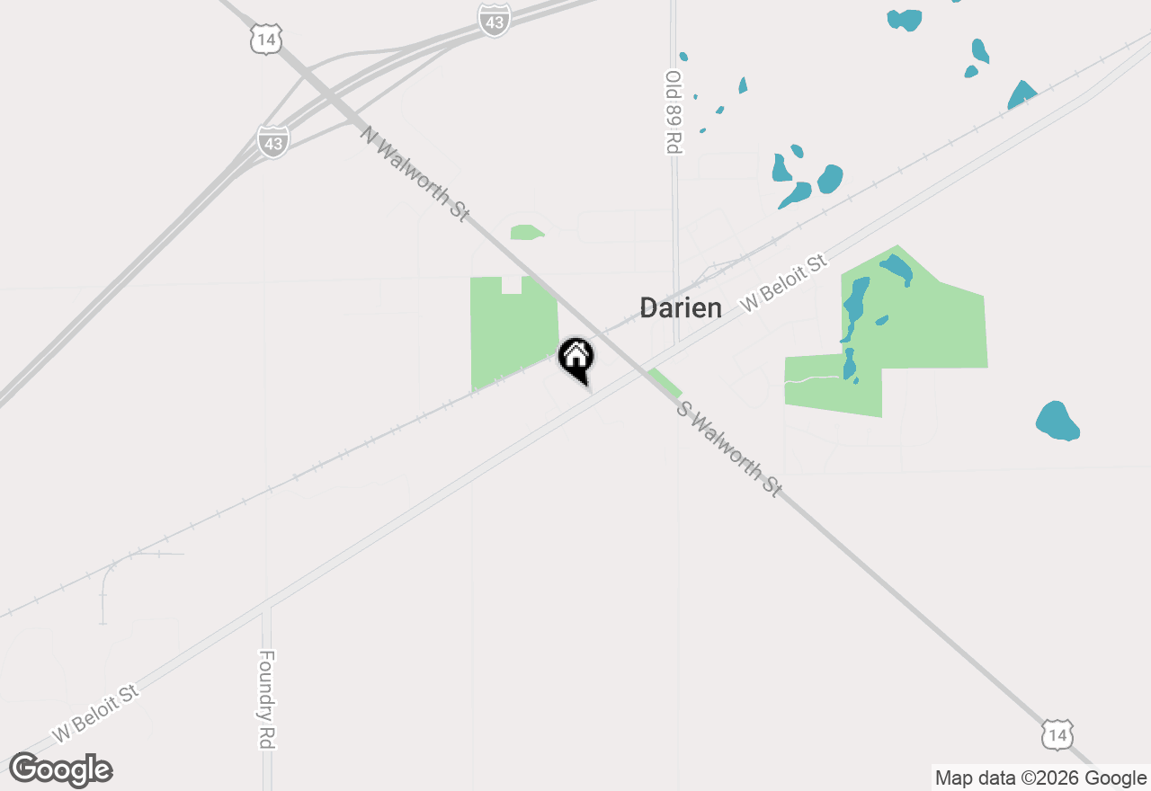 Map of 222 W Beloit St, Darien, WI 53114