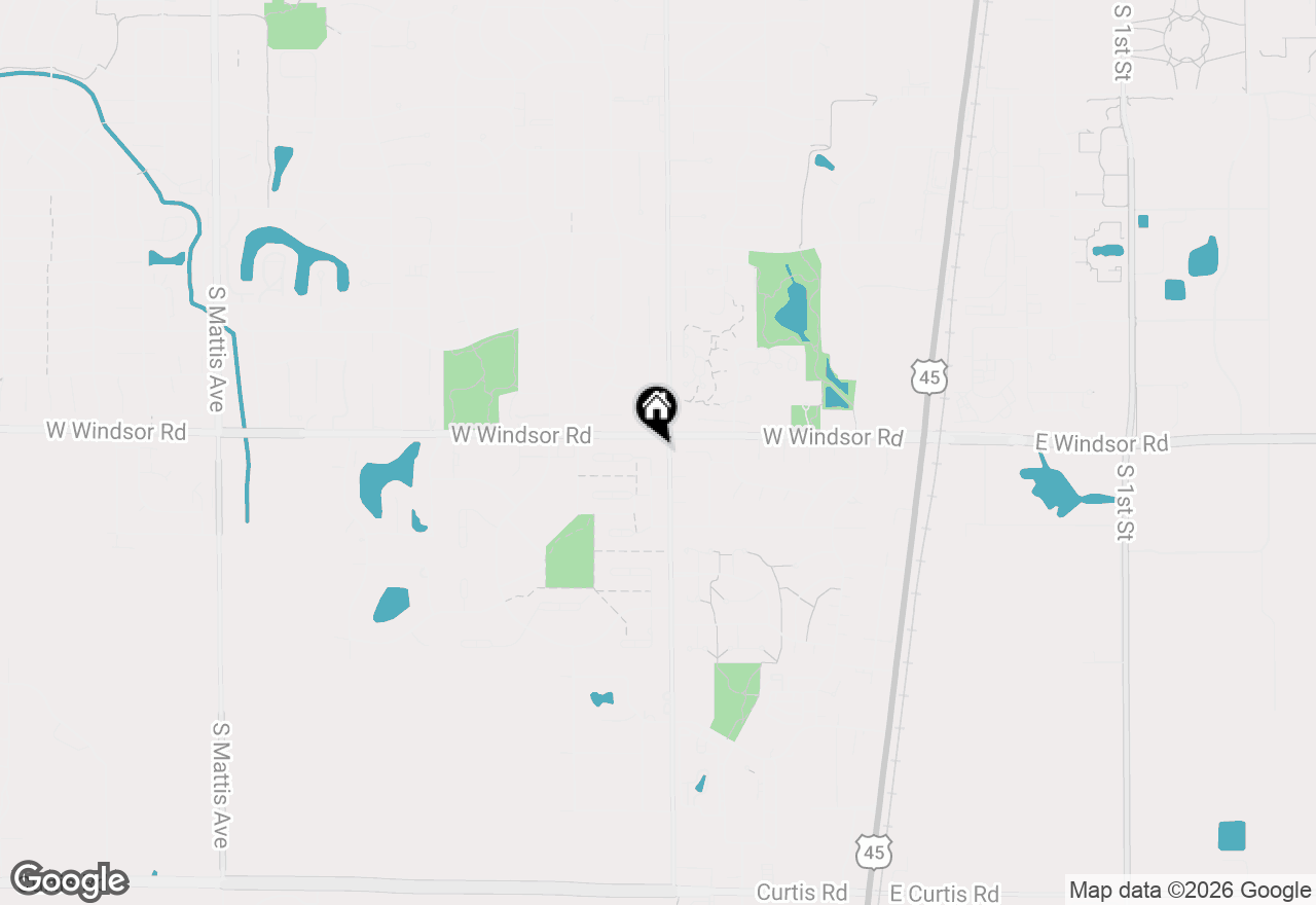 Map of 2418 N Nottingham Court, Champaign, IL 61821