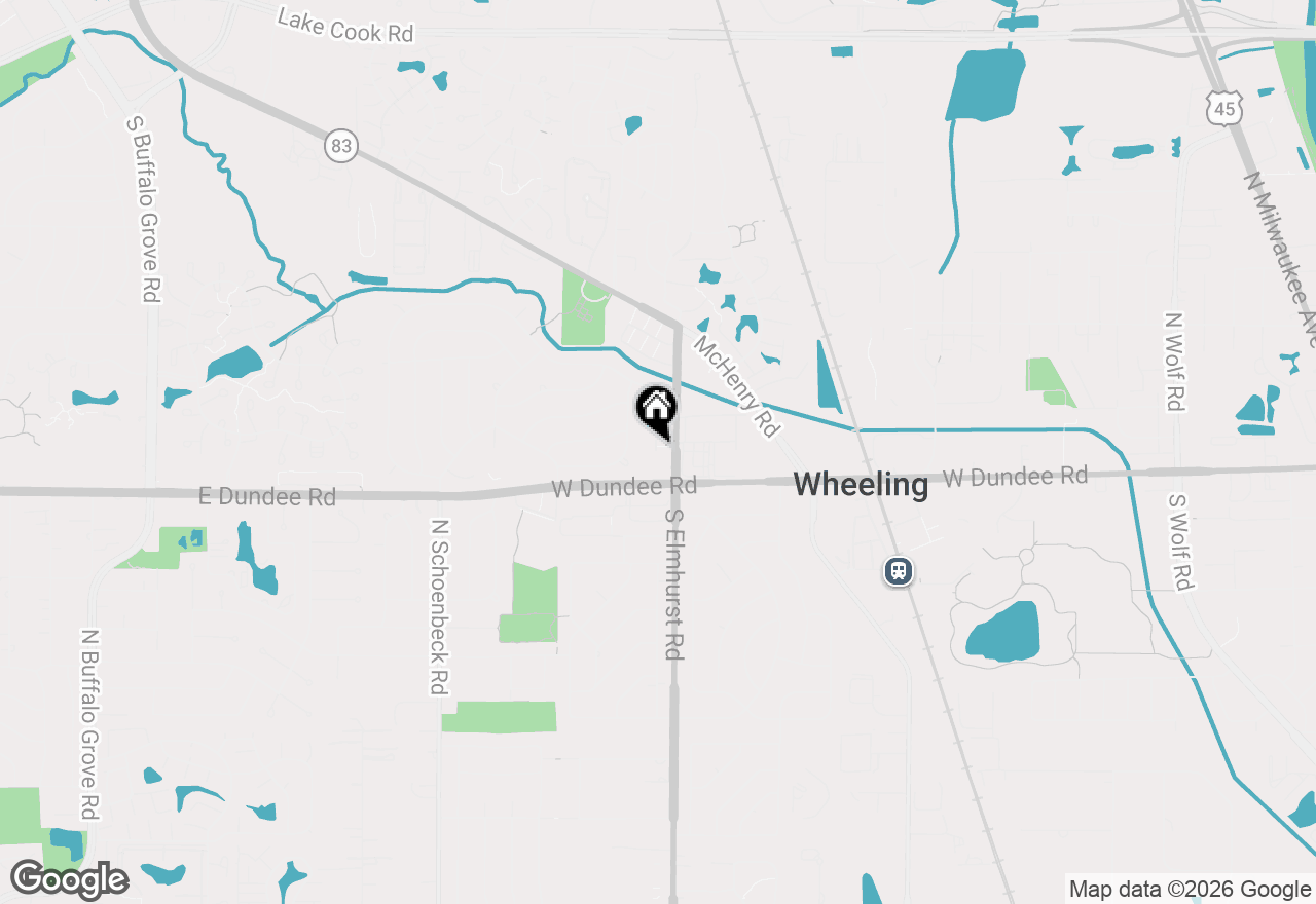 Map of 803 Valley Stream Drive, Wheeling, IL 60090