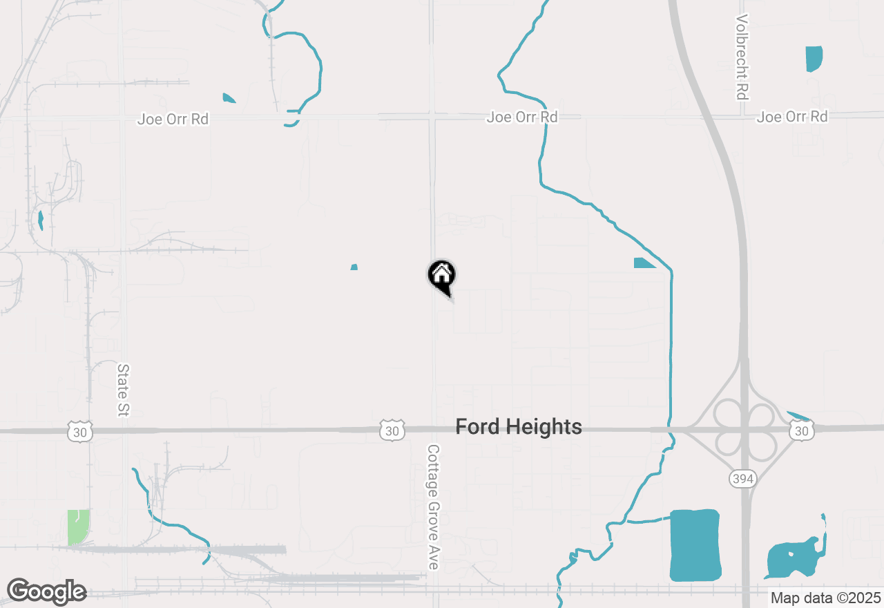 Map of 1023 Cottage Grove Avenue, Ford Heights, IL 60411